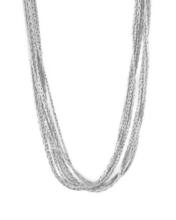 Multi Chain Necklace Sølv - Orelia