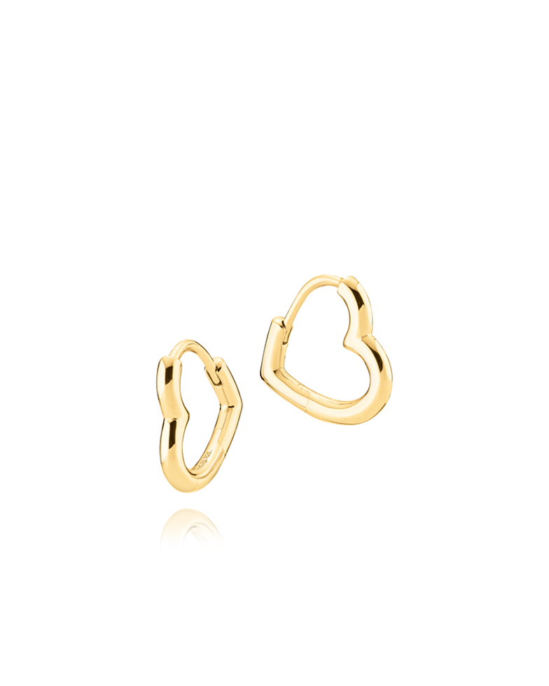 Heartie Earrings Gold - Sistie