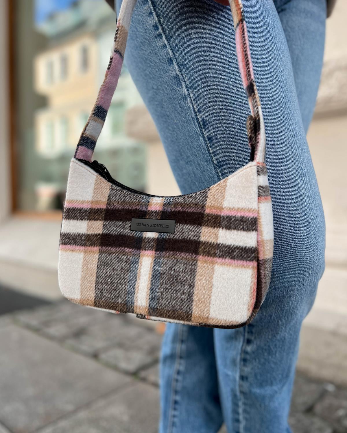 Vienna Handbag Pink Check - Urban Pioneers