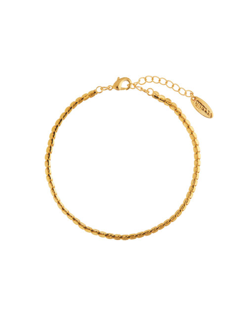 Skinny Flat Twist Bracelet Gull - Orelia