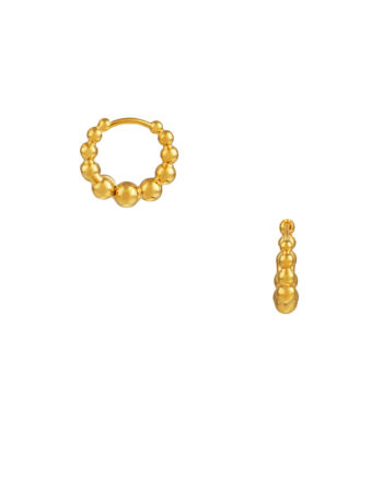 Orbe Huggie Hoops Gull - Orelia