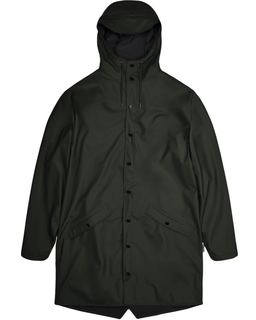 Long Jacket W3 Green - Rains