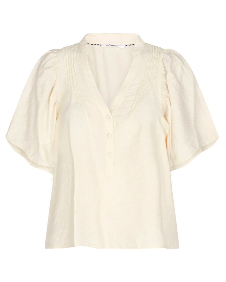 Callum Pintuck Top Cream - Co'Couture
