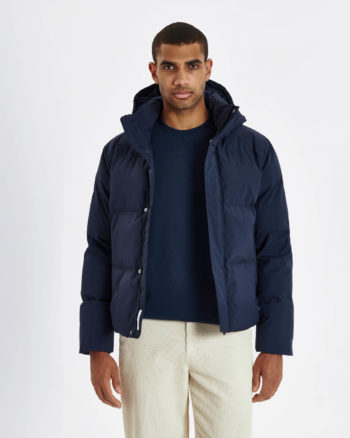 Madden Puffer Jacket Dark Navy - Les Deux