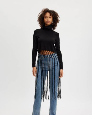 Aya Frill Pullover Black - Gestuz