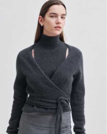 Brookline Knit Wrap T-Neck - Second Female