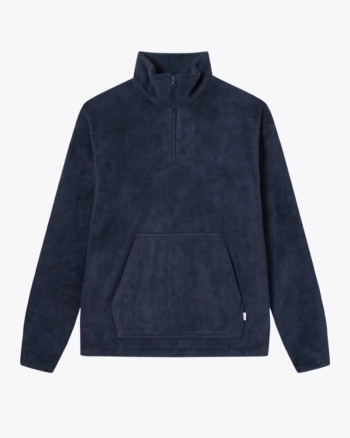 Duke Fleece Half-Zip Dark Navy - Les Deux