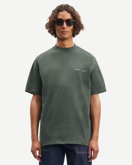 Norsbro t-shirt Dark Green - Samsøe Samsøe