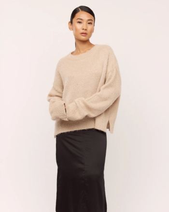 Florie Brushed Sweater Warm Sand - Once Untold
