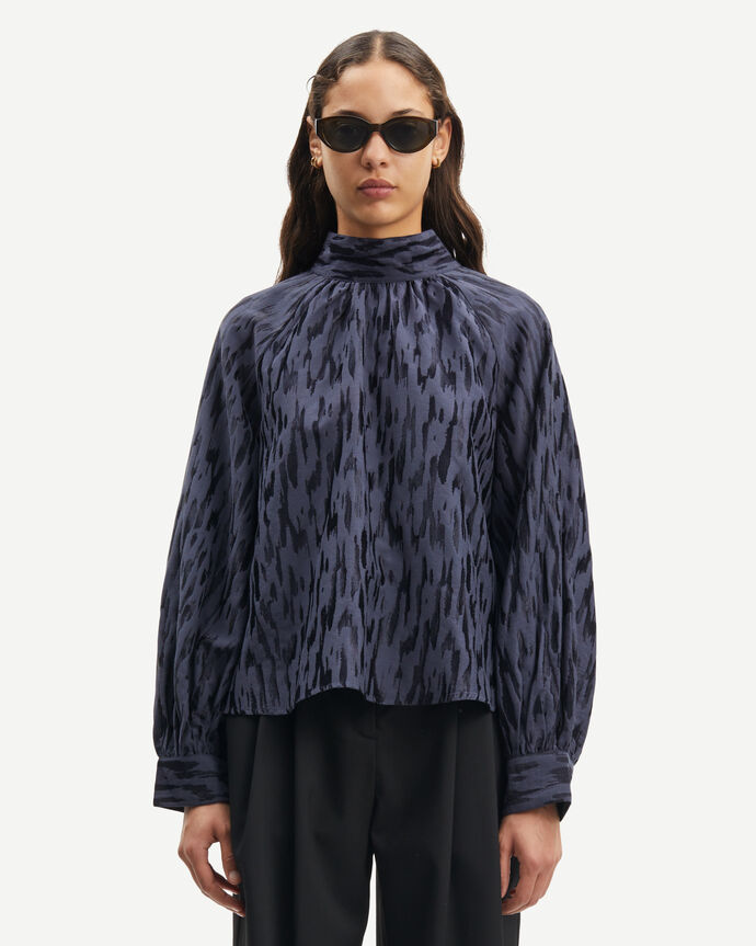 Ebbali Blouse Blue - Samsøe Samsøe