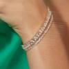 Crystal Tennis Bracelet Gold - Orelia