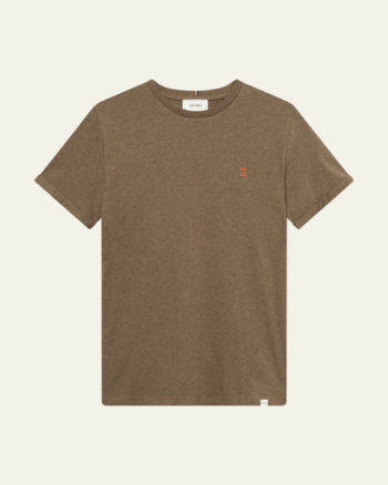 Nørregaard T-Shirt Walnut Melange/Orange - Les Deux