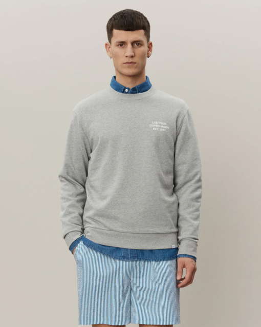 Copenhagen Sweatshirt Grey Melange - Les Deux
