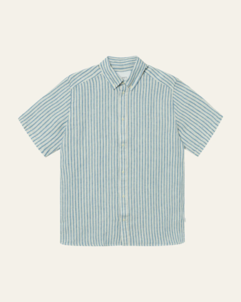 Kris Linen Shirt Blue/Ivory