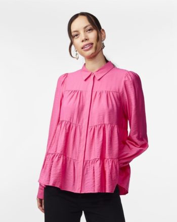 Yaspala LS Shirt Raspberry Sorbet - YAS