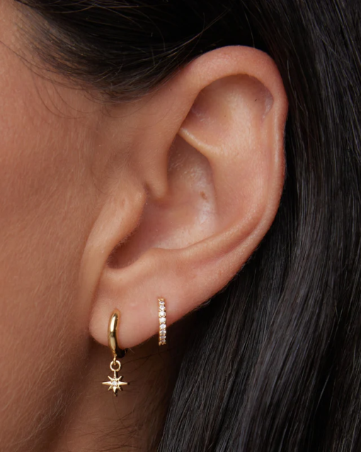 Pave Micro Earrings Gold - Orelia