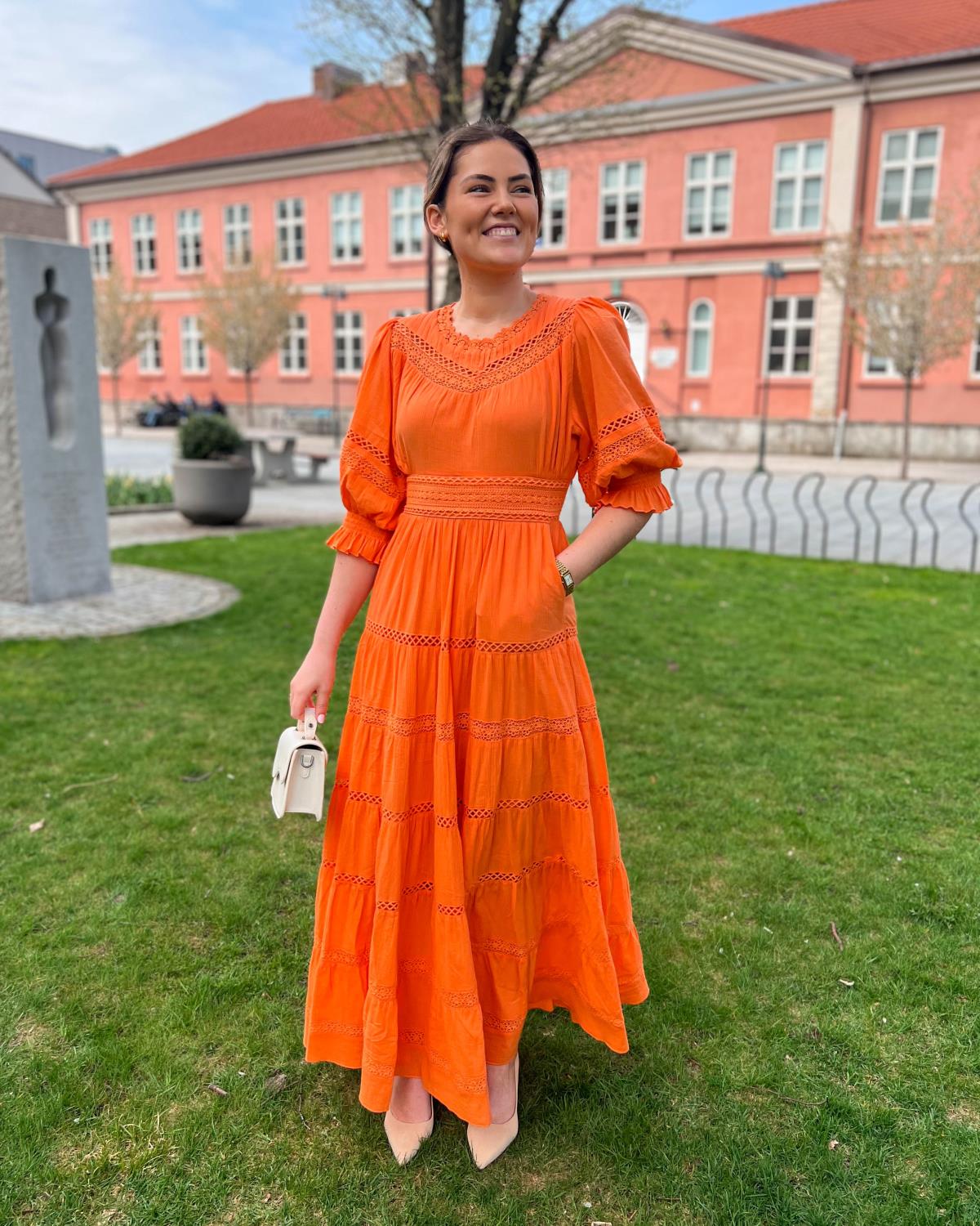 Paola Maxi Dress Nectarine - Urban Pioneers