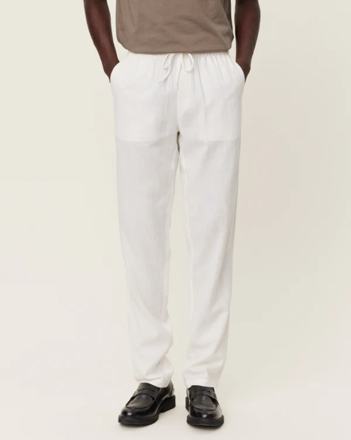 Patrick Linen Pants White - Les Deux