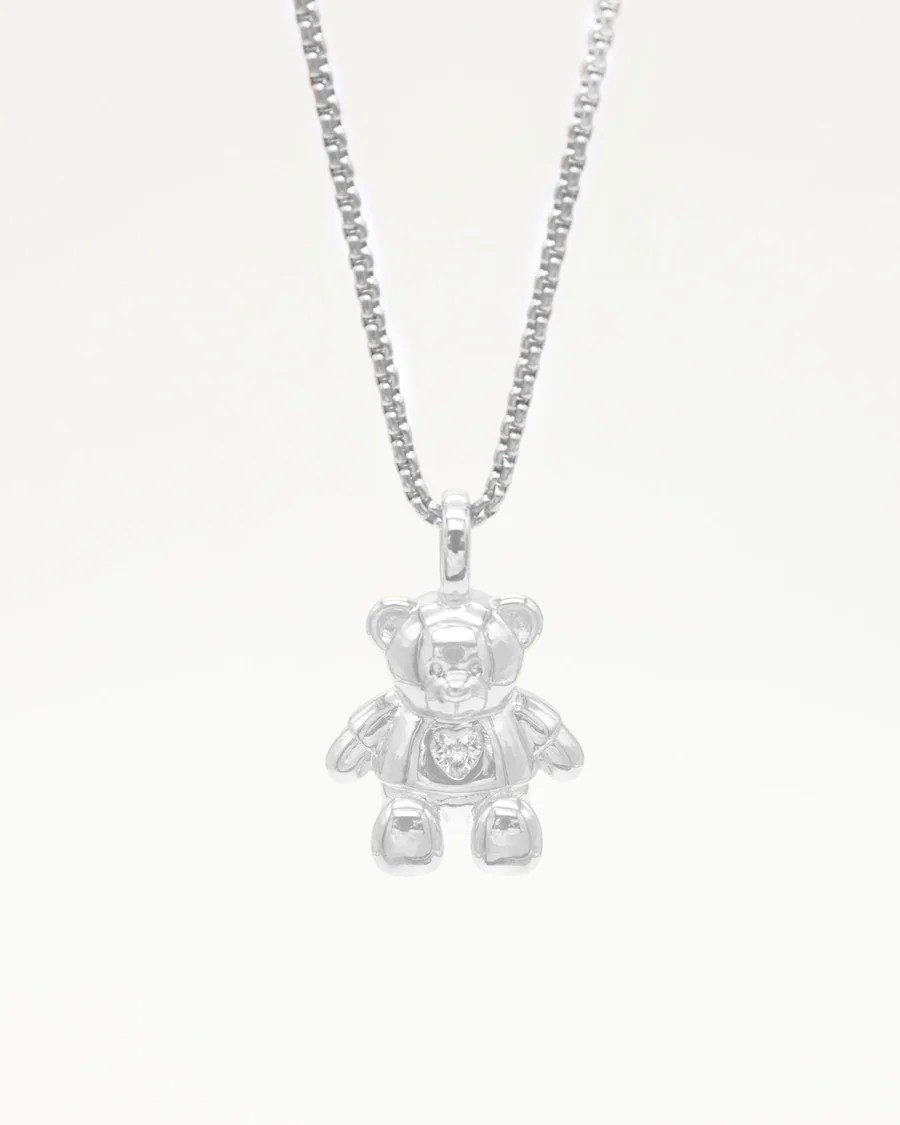 Teddy Necklace Silver - Who Is She