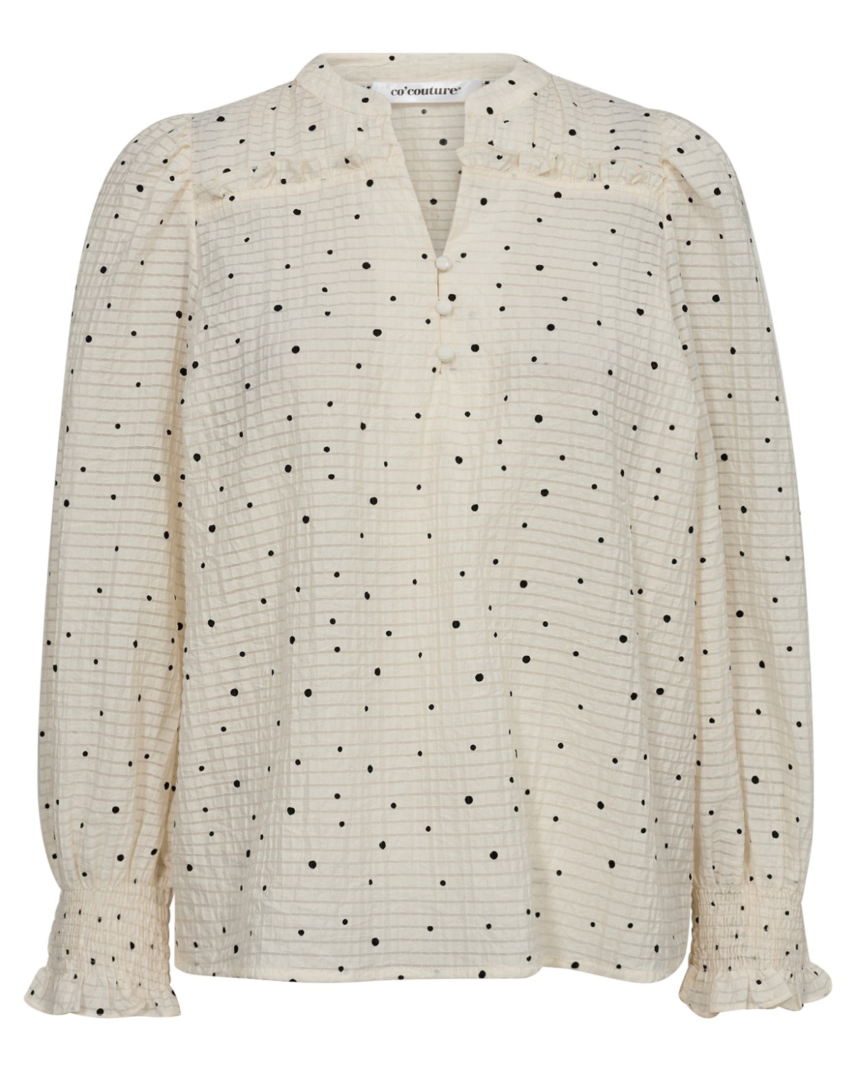 Tess Dot Blouse Off White - Co’Couture