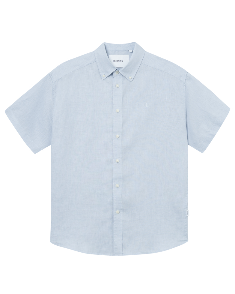 Kris Linen SS Shirt Summer Sky - Les Deux