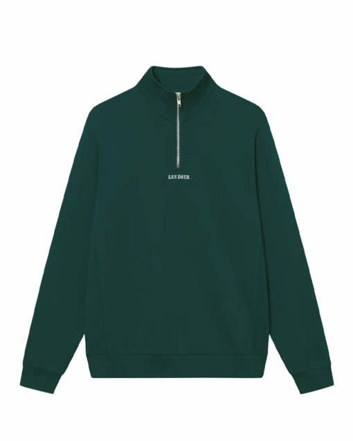 Dexter Half-Zip Pine Green - Les Deux