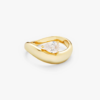 Wave Pear Ring - Philippa Studios