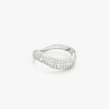 Wave Pave Ring Silver - Philippa Studios