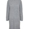 Yasemilie Funnel Knit Dress Grey - Yas