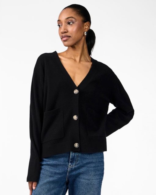 Yasemilie Knit Cardigan Black - YAS