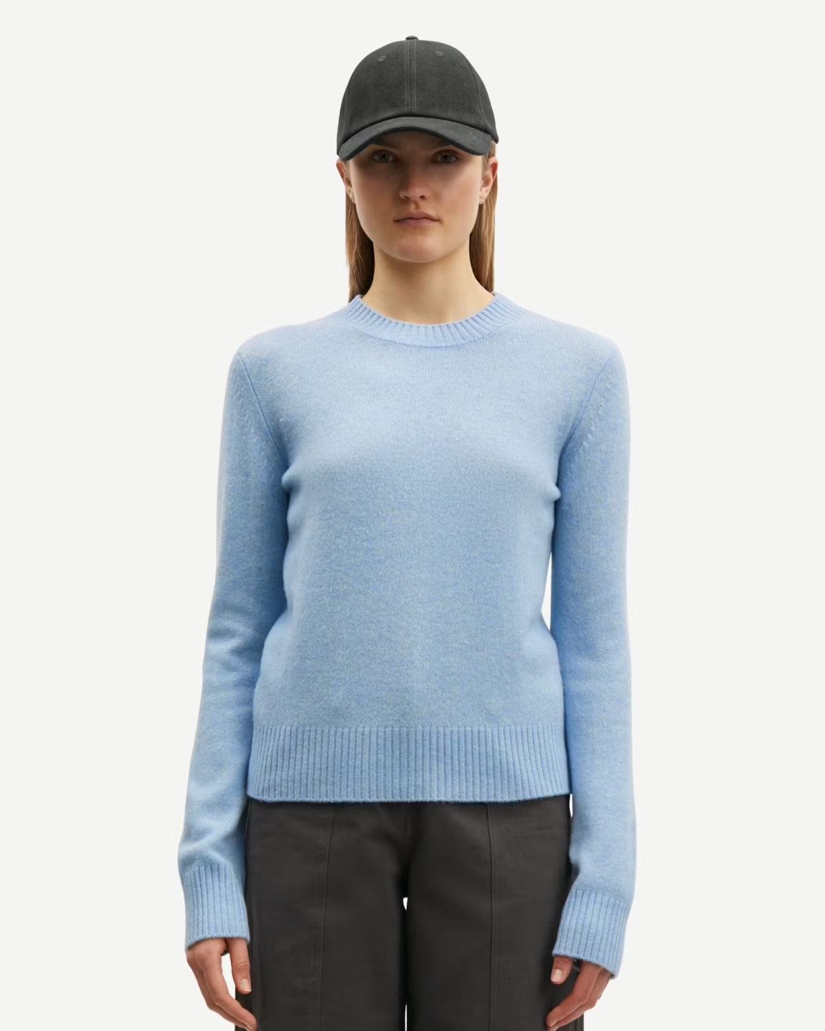 Charlotte Knit Sweater Subdued Blue - Samsøe Samsøe