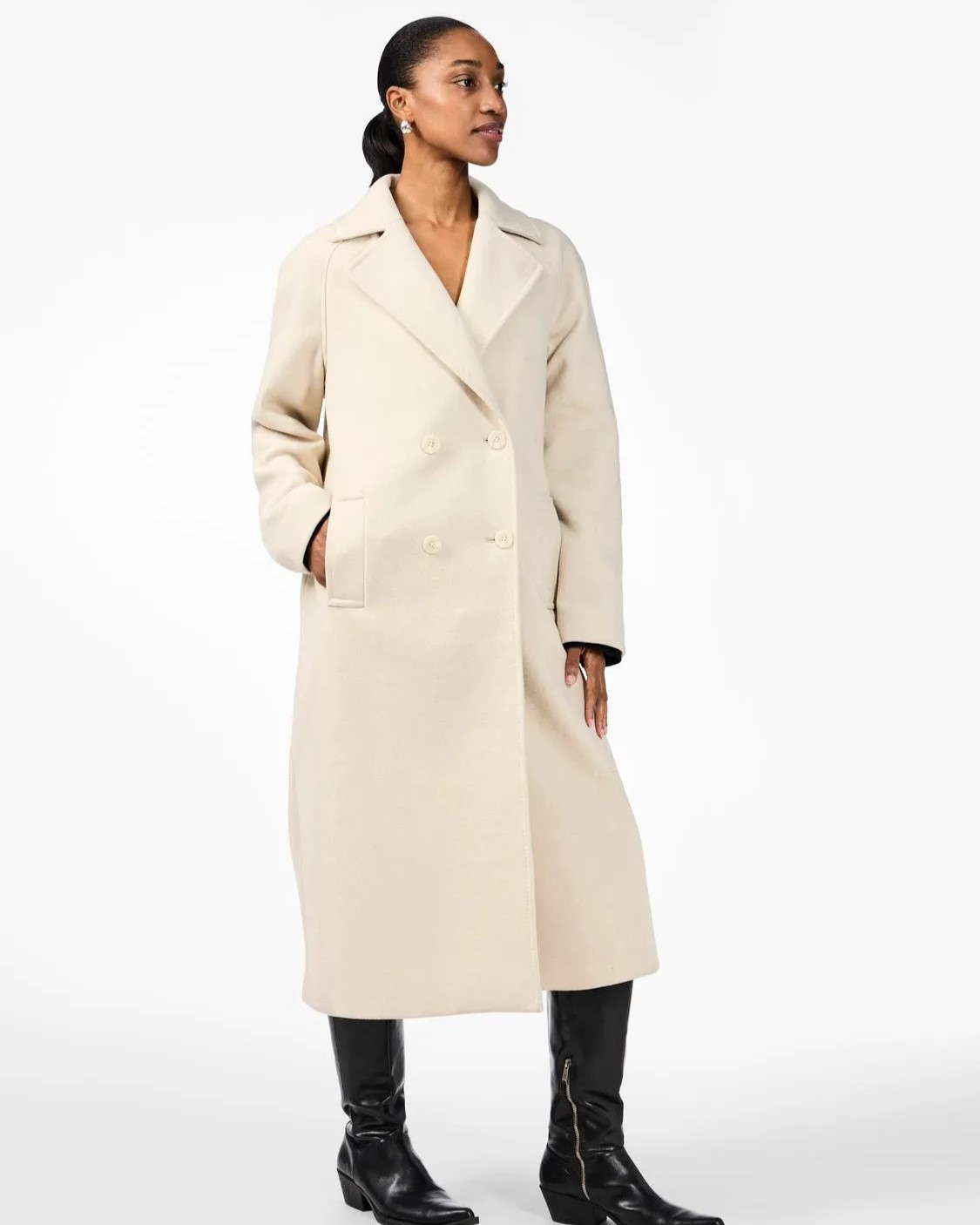 Yasmargot Long Coat Birch - Yas