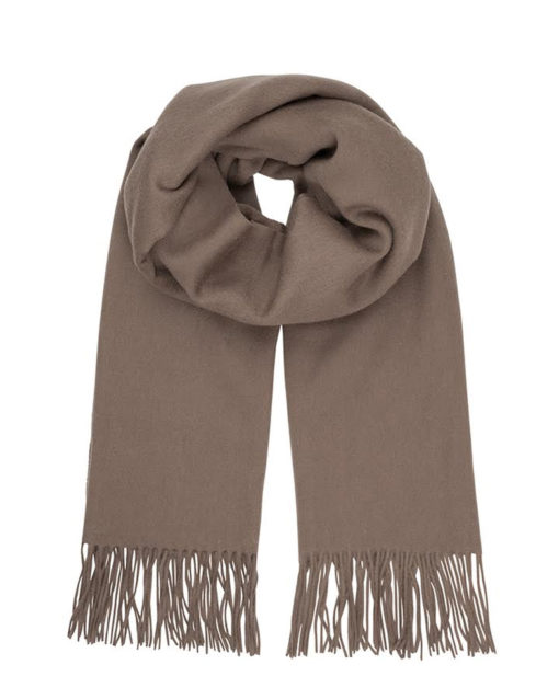 Stacy Wool Scarf Fossil Brown - Mbym