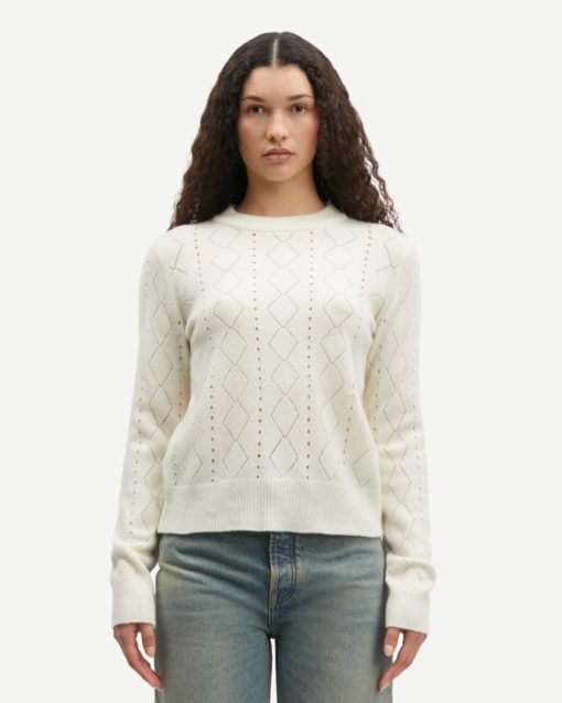 Salee Sweater Clear Cream - Samsøe Samøse