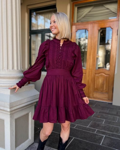 Parkin Dress Bordeaux - Mbym