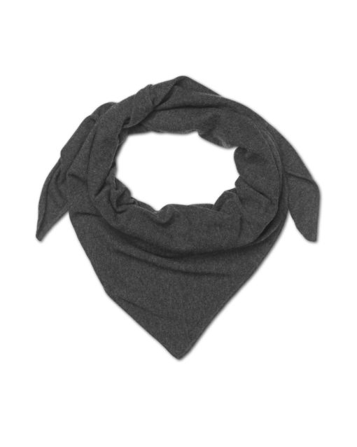 Warming Knit Scarf Dark Grey Melange - Second Female