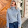 Yaslambi Knit Pullover Dusty Blue - YAS