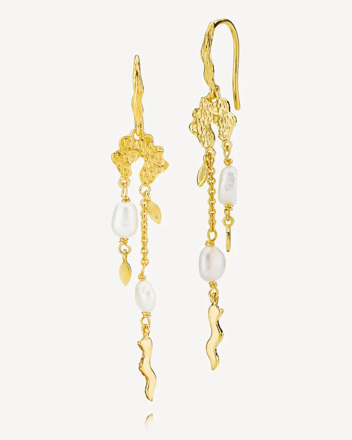 Rosa Earrings Long Gold - Sistie