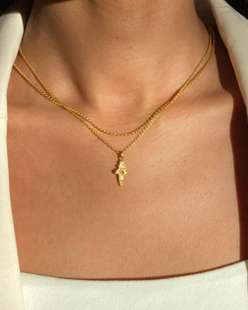 Pendant Necklace Gold - Silke X Sistie