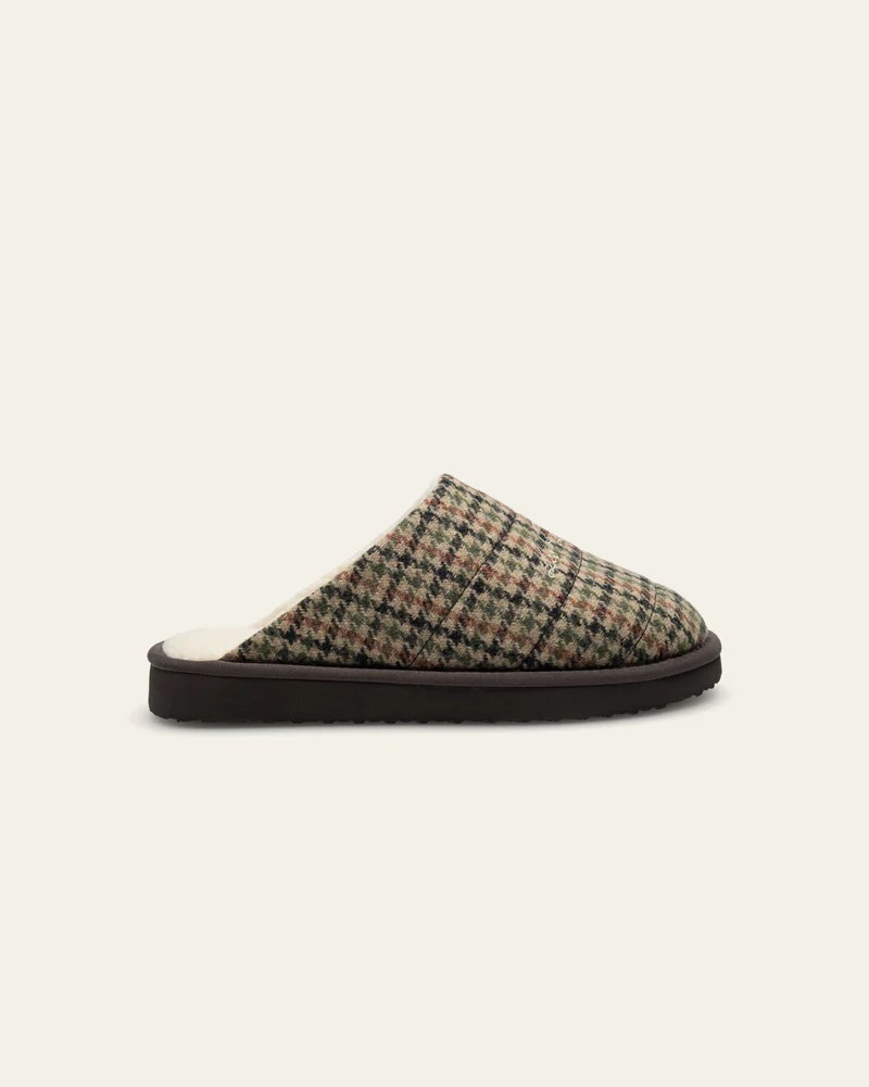 Truman Houndstooth Padded Slipper - Les Deux