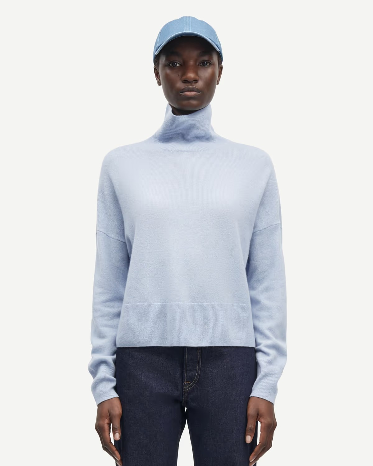 Nola Turtleneck Pearl Blue - Samsøe Samsøe