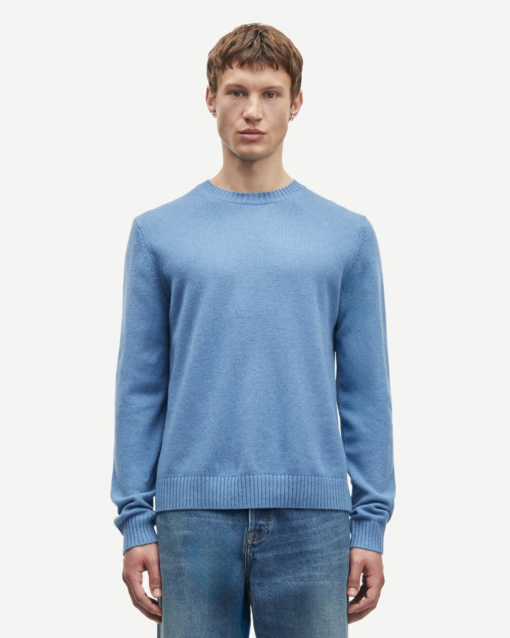 Sylli Crew Neck Caronet Blue - Samsøe Samsøe