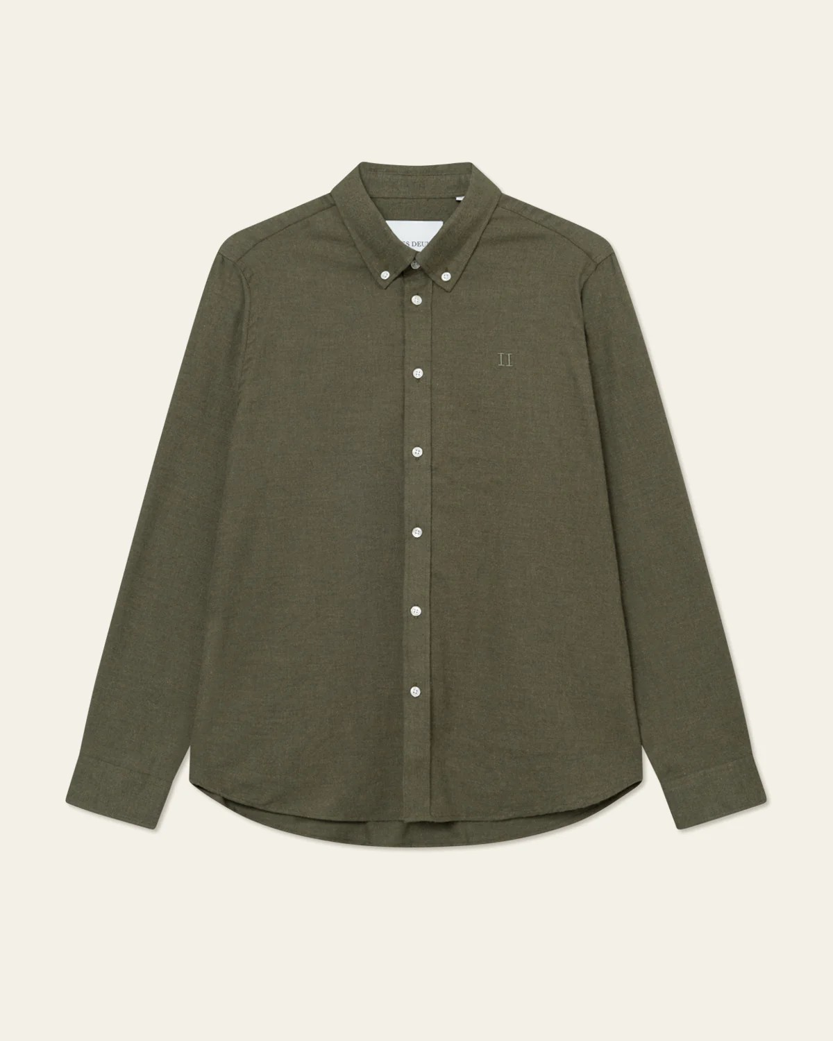 Desert Shirt Olive Night Melange - Les Deux