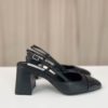 Zeina Heels Black Leather - Steve Madden