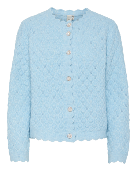 Yasbubble Knit Cardigan Clear Sky - Yas