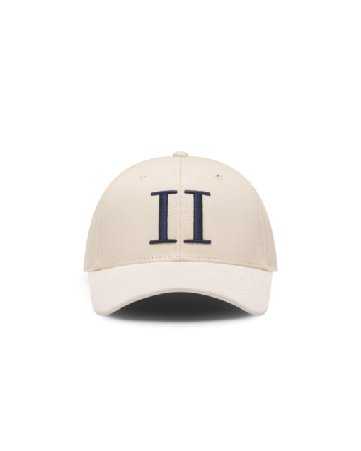 Baseball Cap Suede Ivory/Dark Navy - Les Deux