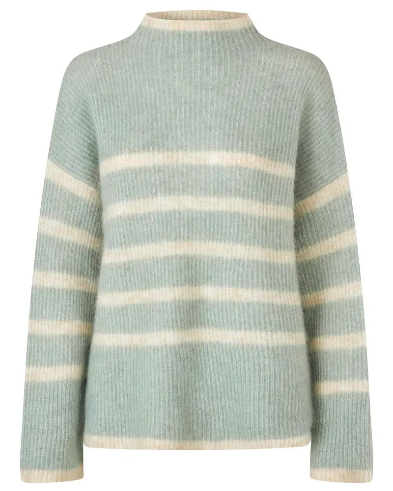 Ovalis Knit T-Neck Slate Green - Second Female