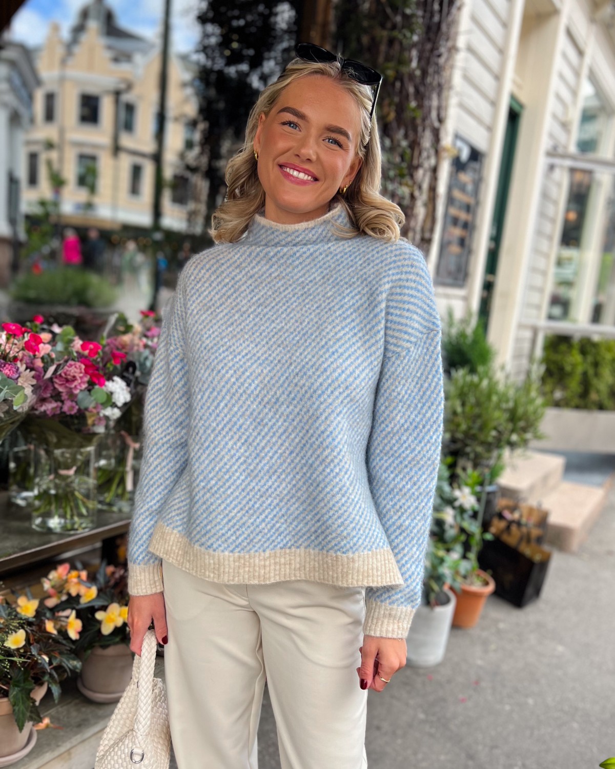 Capella Knit T-Neck Marina - Second Female