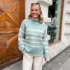 Ovalis Knit T-Neck Slate Green - Second Female
