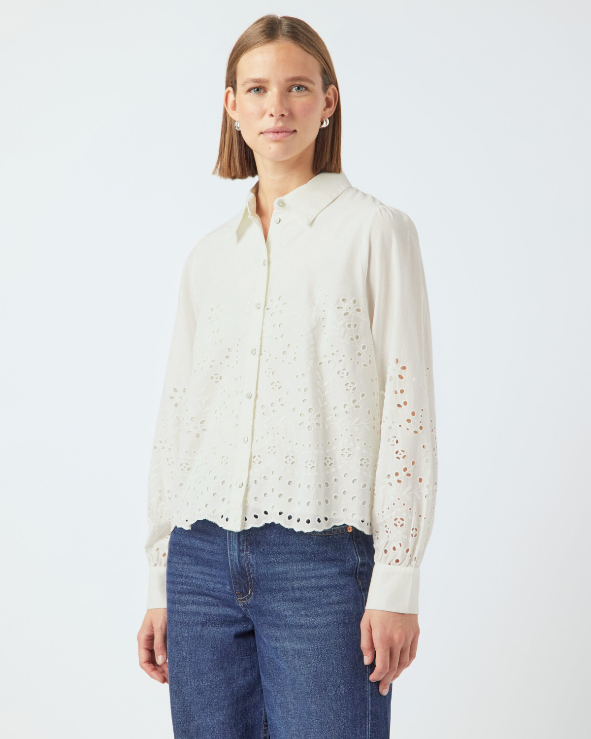 Yasluma LS Shirt Star White - Yas